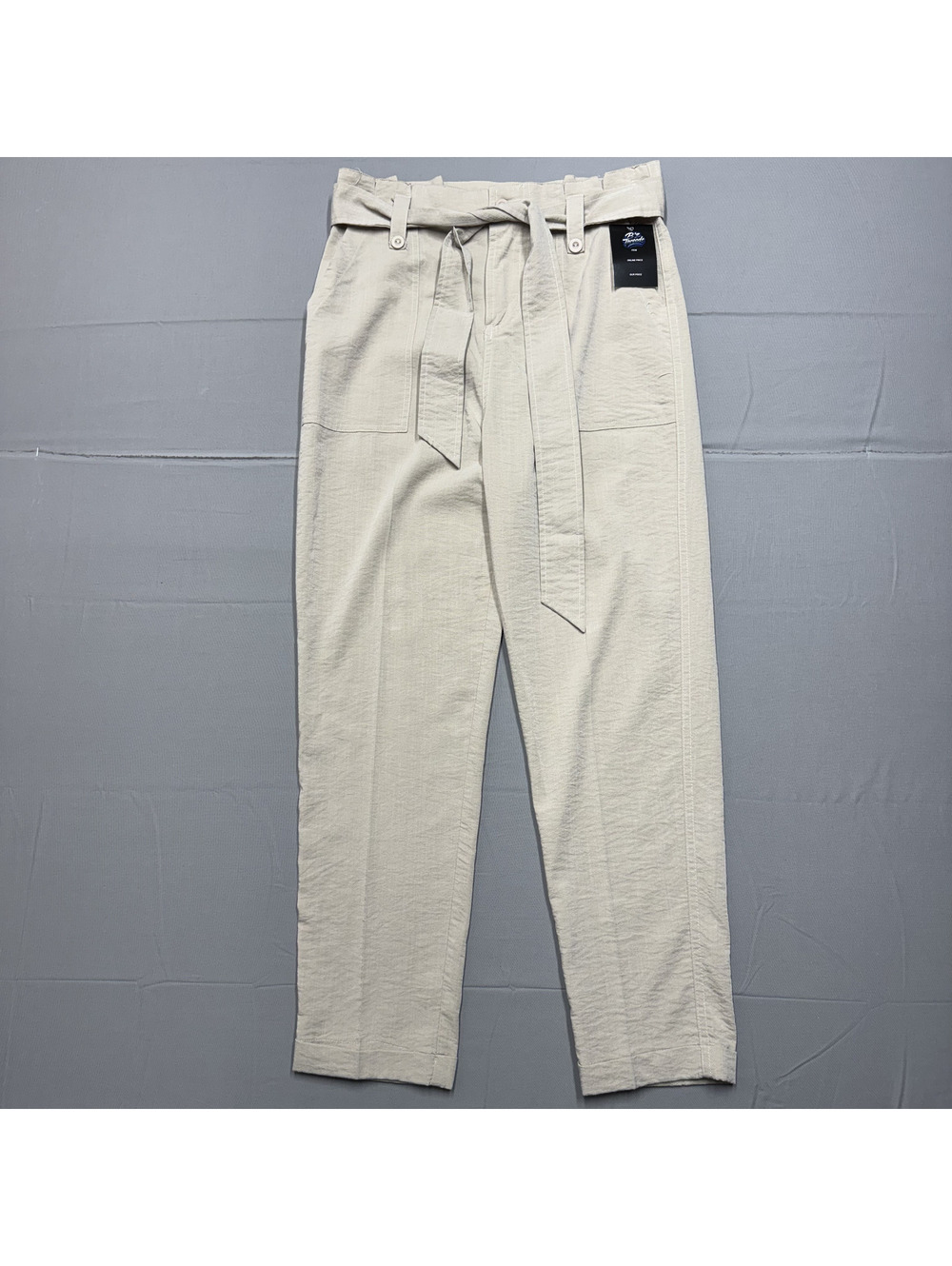 Altar'd State Women Paperbag Waist Rayon Blend Casual Utility Pants Size M Beige